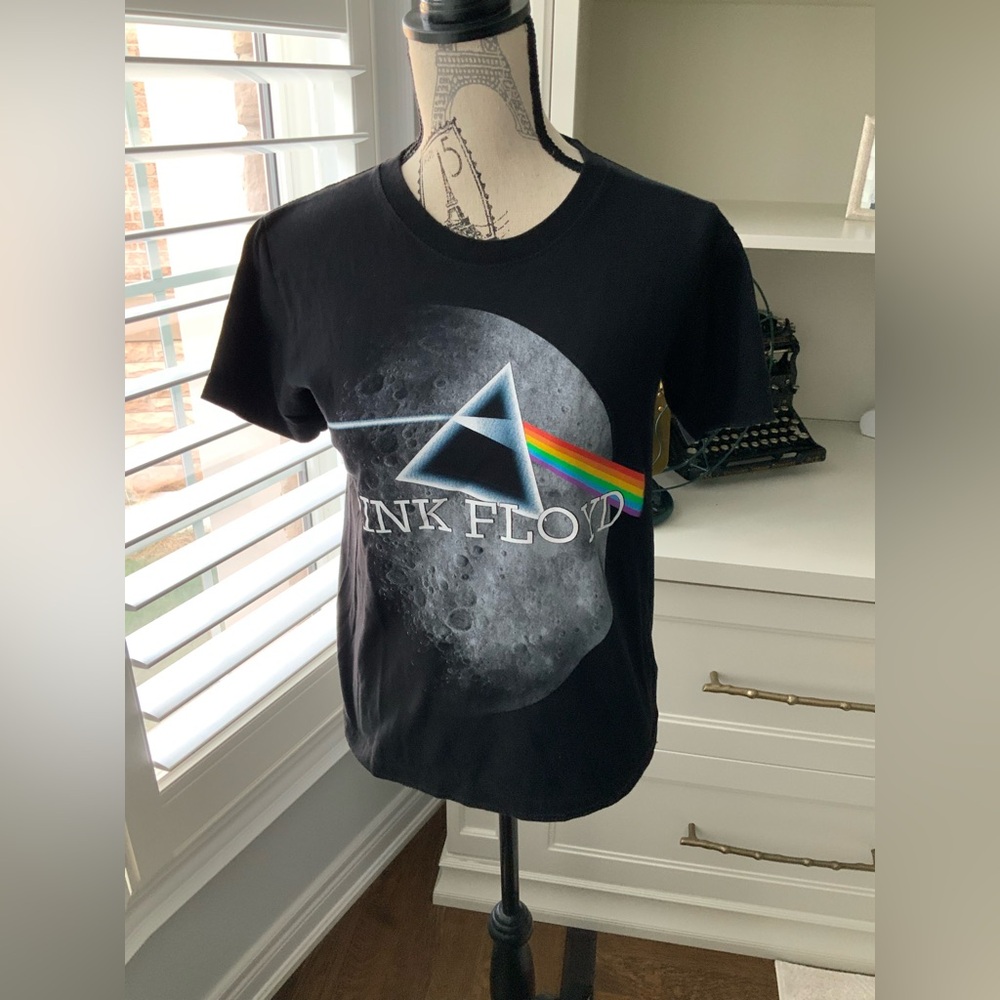Vintage The ROXX Pink Floyd Band T-Shirt Size Small Dark Side of The Moon Black